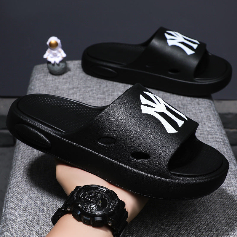 Trendy chunky platform men's slippers - eva detachable "cloud-like" comfort - summer outdoor wear - unisex slides - new 2025 wholesale
