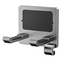 No-drill bathroom hair dryer holder, space aluminum wall-mounted organizer, anti-theft hair dryer rack for hotels and b&bs