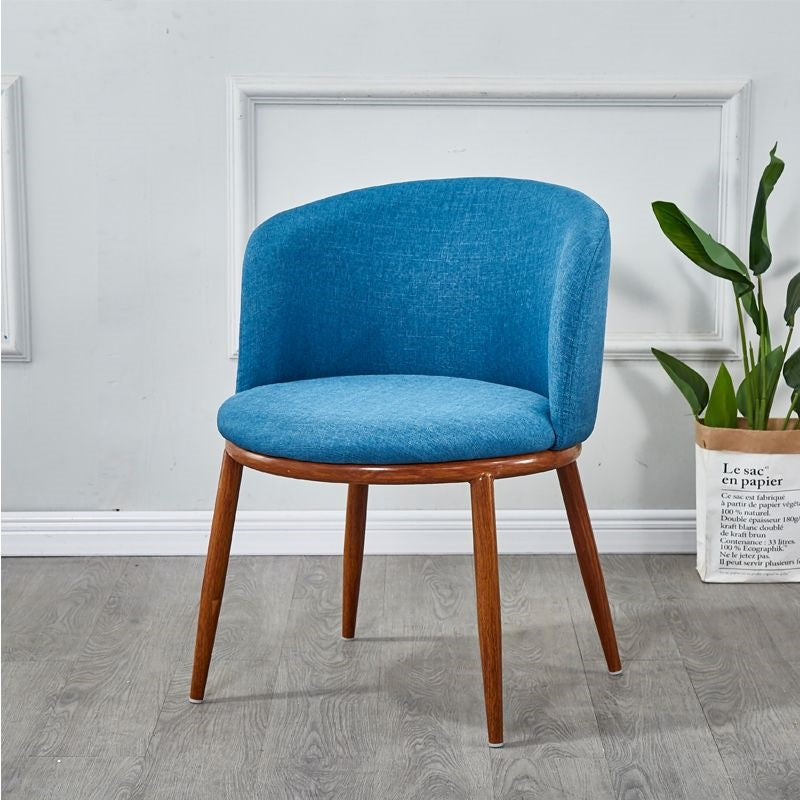 Nordic faux solid wood dining table and chair set - modern minimalist, small apartment friendly, creative casual round table with milk tea shop chairs