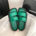 Women's double strap sandals - 2024 summer new arrival - outdoor beach thick sole slides - wholesale breathable lightweight sandals