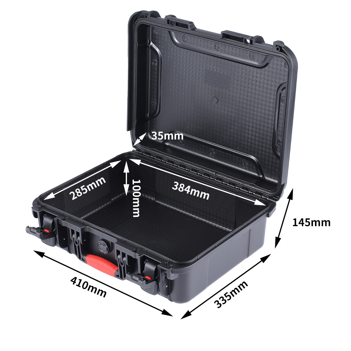 IP67 waterproof and compressive safety box PP plastic drone photographic equipment protective box Instrument box Portable tool box