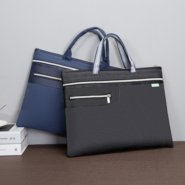 Yiyun Morning File Bag Tote Bag Oxford Cloth Business Briefcase Briefcase Multi-layer a4 Conference Bag Customized Logo