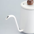 304 stainless steel hand brewing kettle walnut handle thin spout coffee pot outdoor hand brewed coffee utensils hanging ear drip kettle