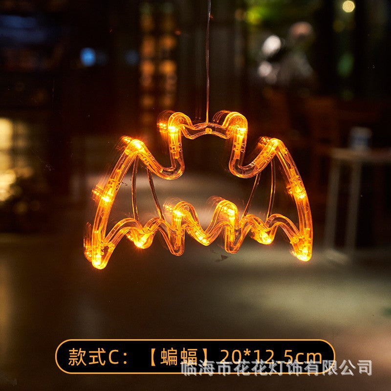 Halloween Lighting Pumpkin Lamp Battery Decoration Atmosphere Lights Festive LED Sucker Lights Props
