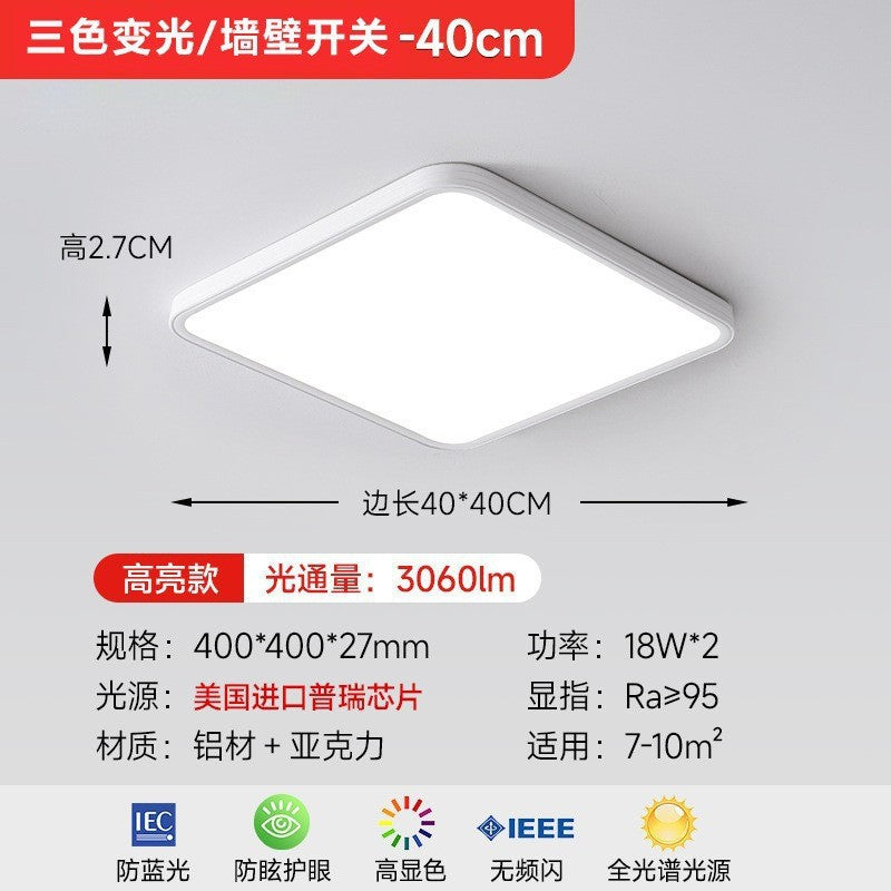 Full spectrum Puri eye protection living room light bright ultra-thin lighting high display LED ceiling light Zhongshan factory lamps