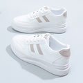 2025 spring new women's white sneakers - versatile chunky sole, korean style, ins & harajuku inspired, athletic skate shoes for students