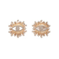 Women's earrings wholesale: cross-border sun eye earrings, unique design, light luxury, high-end star and heart studs