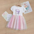Girls' fashionable skirt chic dress summer outfit kids kuromi princess dress baby girl my melody clothes thin