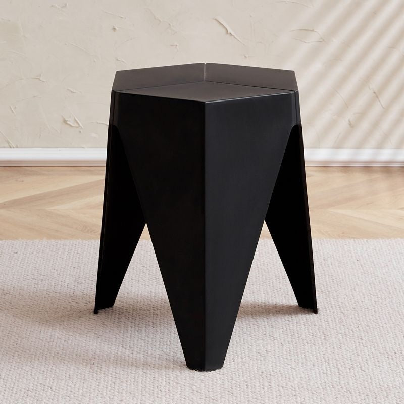 For home plastic stool stackable scandinavianpopular round stool thick rubber stool casual modern dining table chair high stool