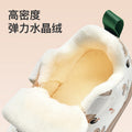 Toddler shoes for baby boys 0-1-3 years old, autumn/winter infant and toddler shoes for baby girls, soft sole functional fleece-lined thickened cotton shoes