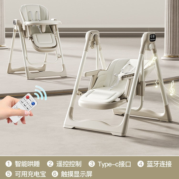 Baby Dining Chair Infant Multifunctional Foldable Home Seat Children Portable Baby Dining Table Rocking Chair