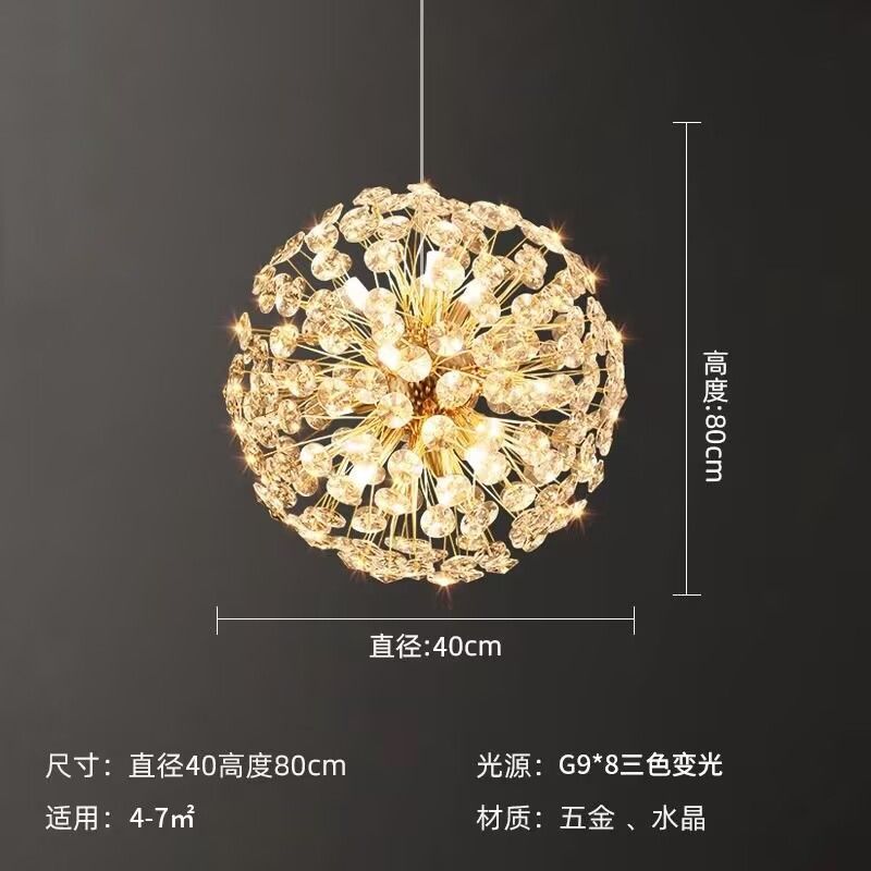Dandelion crystal chandelier - luxury living room, bedroom, dining room lighting - high-end crystal chandelier - modern creative design for clothing stores