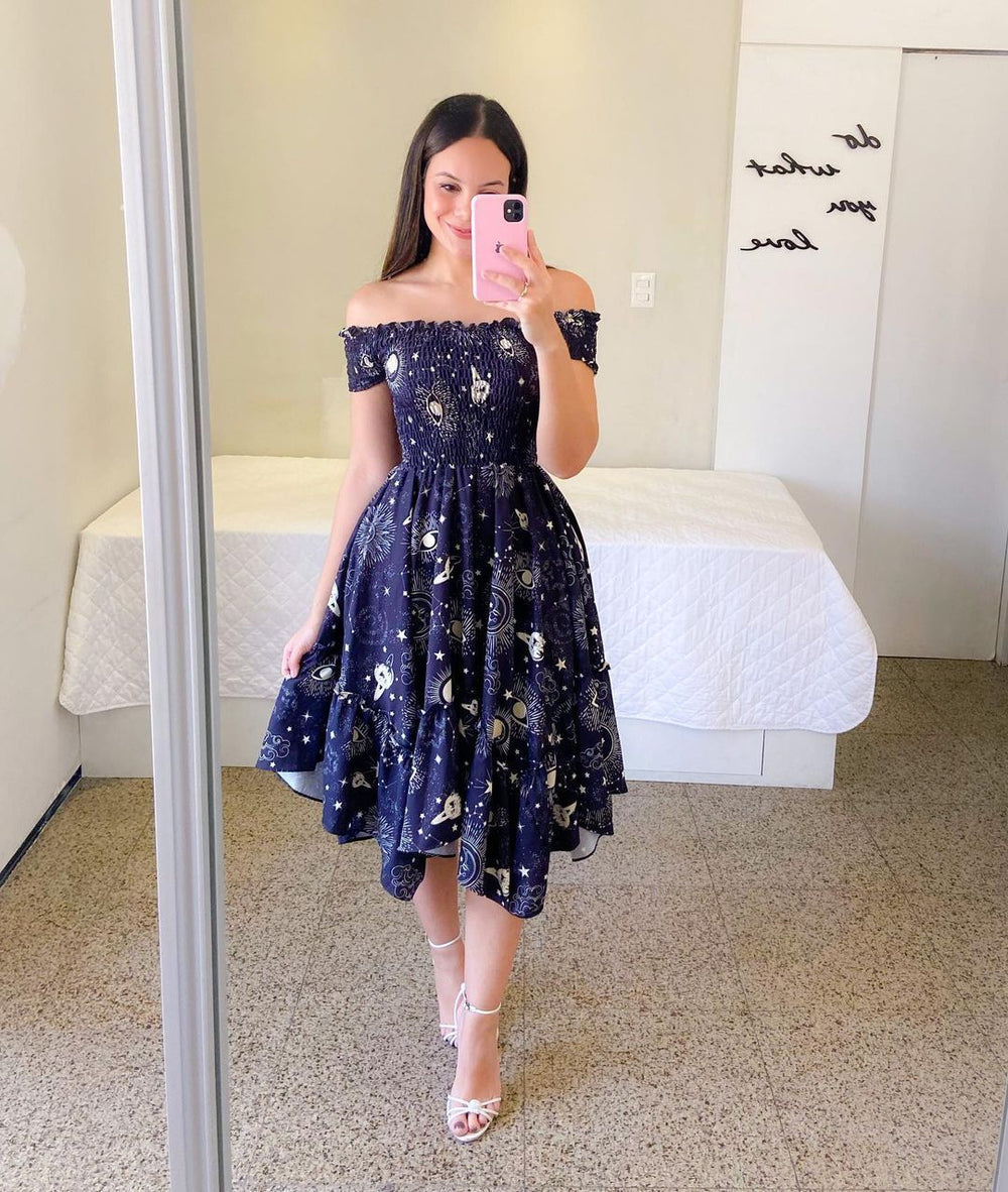fashion cross-border   one-shoulder asymmetrical off-shoulder short-sleeve digital print dress