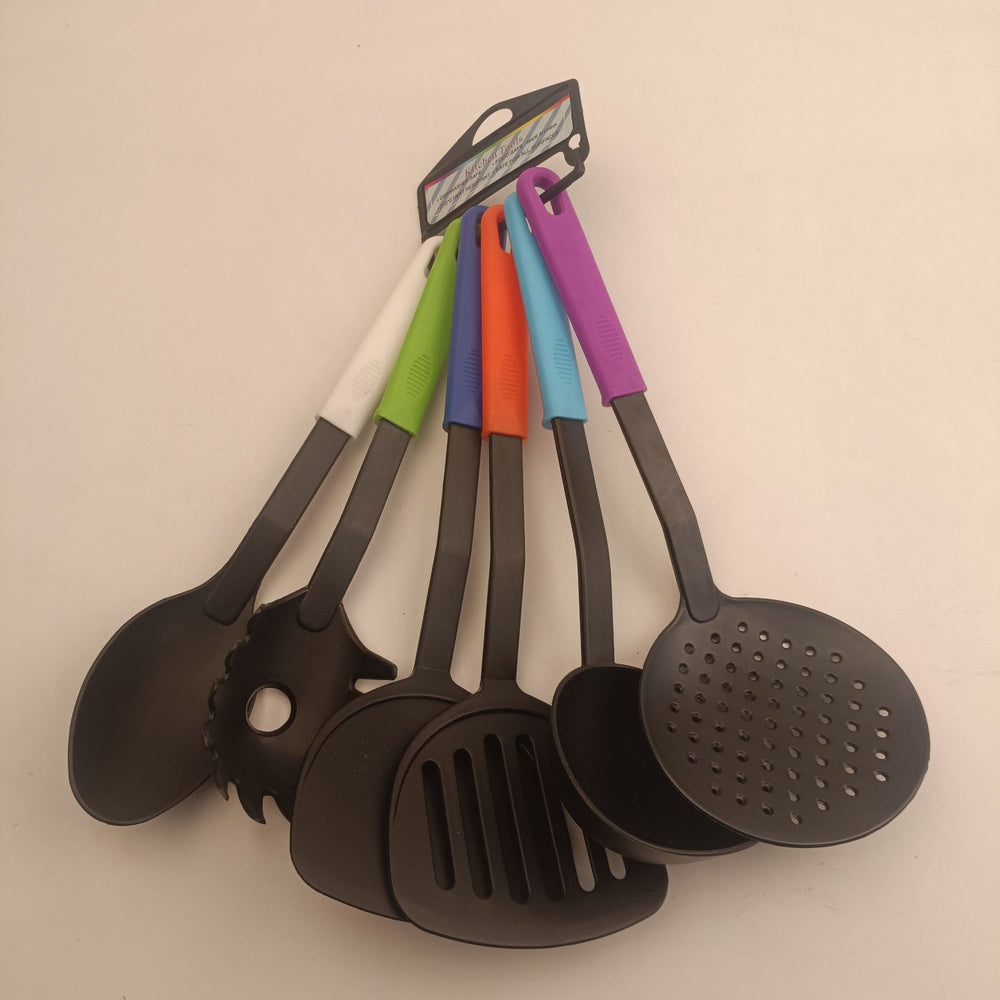 nylon spatula six-piece set of spoons kitchen multi-functional cooking high temperature resistant kitchenware set manufacturer wholesale