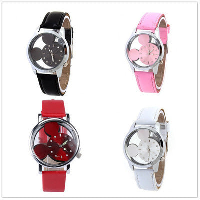 High-selling, factory direct, dropshipping available: mickey mouse kids' anime fashion quartz watch with white dial