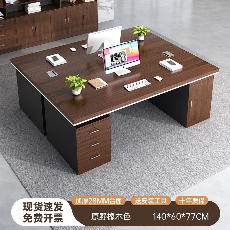 Office desk - minimalist modern design, suitable for employees, home use, students, and renters. bedroom desktop computer desk, freestanding