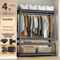 For homeopen shelf wardrobe simple perforated board coat rack floor-standing multi-layer steel storage shelf