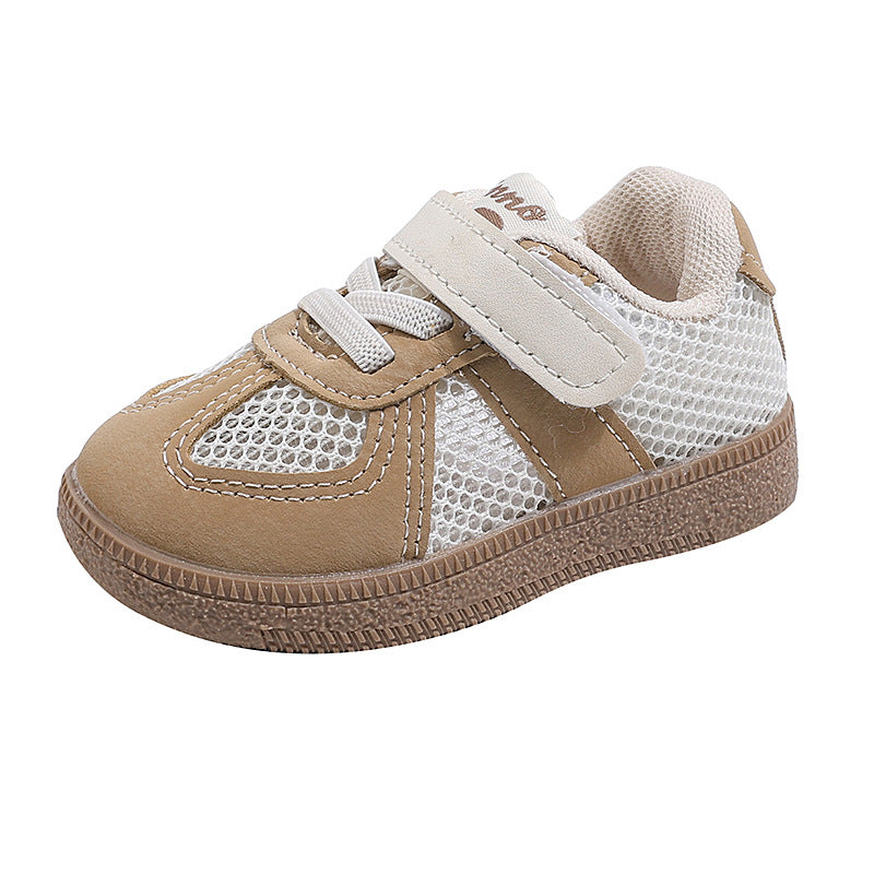 Spring and summer baby baby toddler shoes soft bottom breathable single mesh shoes girls kids sneakers boys sports shoes german training shoes