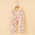 Girls' knitted printed capri leggings - summer cotton kids' clothing - spring/summer lightweight outerwear for toddlers and young children