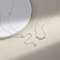 New european and american hot-selling long double-layer necklace for women, high-end design, unique cubic zirconia pendant necklace