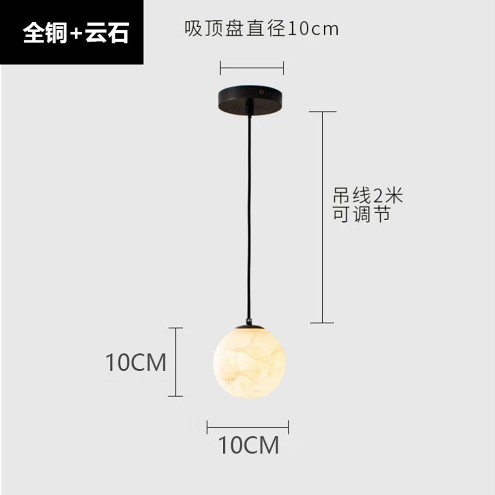 Source factory cross-border wholesale hot style natural accessible luxury spanish marble chandelier bedroom bedside decoration small chandelier