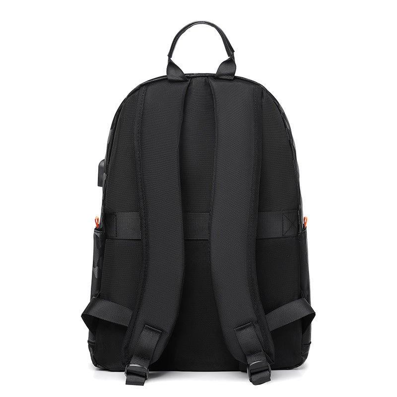 Cross-border new large-capacity fashion student schoolbag can be printed logo computer backpack trendy camouflage sports backpack