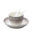 Gradient gray appearance underglaze color ceramic tablewarefor homeceramic bowl eating bowl good-looking bowl plate tableware suit