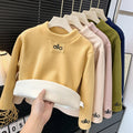Long sleeveskidsgirlslooseletter bottom sweatshirt stylespring & fallprintingnew arrivalthickened baby boystops