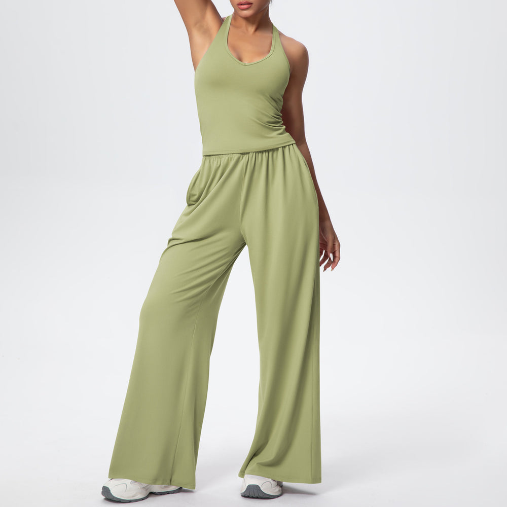 Fashionstylishnew arrival brushed yoga clothes, quick-drying, breathable, beautiful back sports suit, outdoor casual running fitness clothes