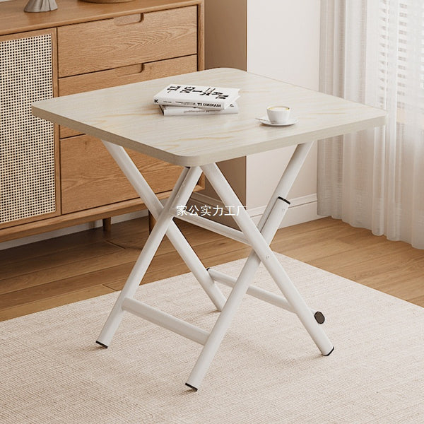 Folding table dining table square table household simple eating table outdoor stall folding table and chairs small apartment rental house