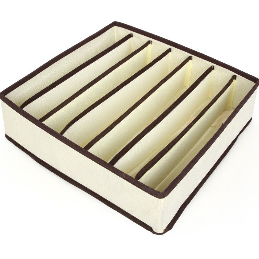 Off-white rose red underwear storage box four-piece set, socks storage fabric bra storage box 6 grids 7 grids 8 grids 24 grids