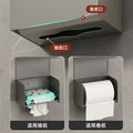 Gun gray space aluminum bathroom tissue box punch-free toilet roll holder waterproof tissue box toilet paper holder storage