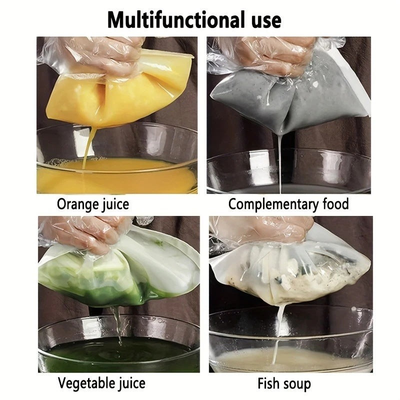 Soy milk filter bag, vegetable dehydration bag, food grade fruit and vegetable filter, ultra-fine mesh, sieve mesh cloth, stuffing bag