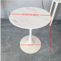Minimalist tulip white table - ideal for meetings, coffee shops, milk tea shops, dining, home use, and balconies. wholesale direct from the manufacturer