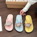 Cute cartoon flip-flops women's outerwear summer 2025 new flip-flops non-slip popular beach sandals women