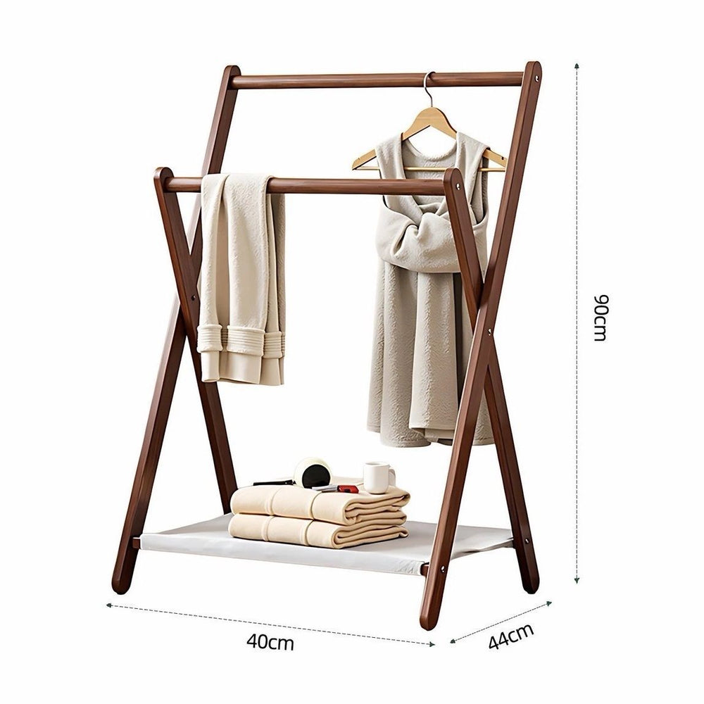 Clothes hanger foldable indoor floor-standing bedroom clothes hanger for home living room balcony clothes drying rack wholesale simple coat rack