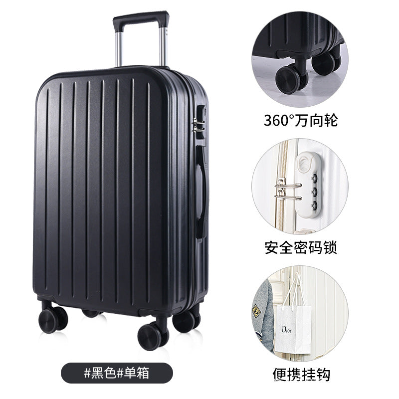 New multi-function USB interface suitcase, men's and women's high-value suitcase, universal wheel trolley case 26 password case