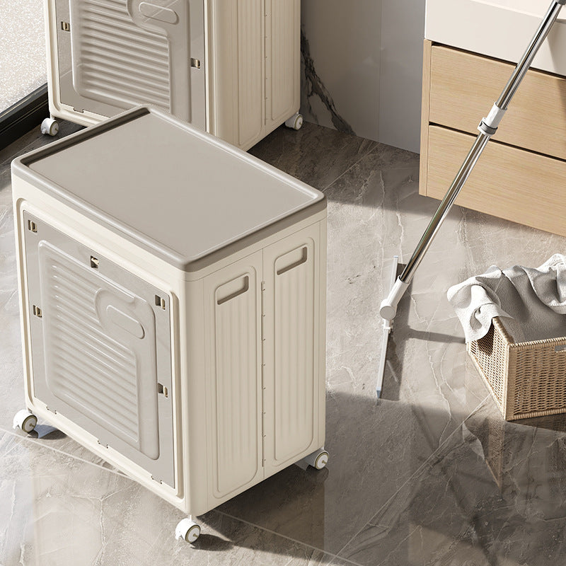 Clothes Storage Box Household Large Capacity Flip Finishing Box Bedroom Clothes Quilt Foldable Storage Cabinet Locker