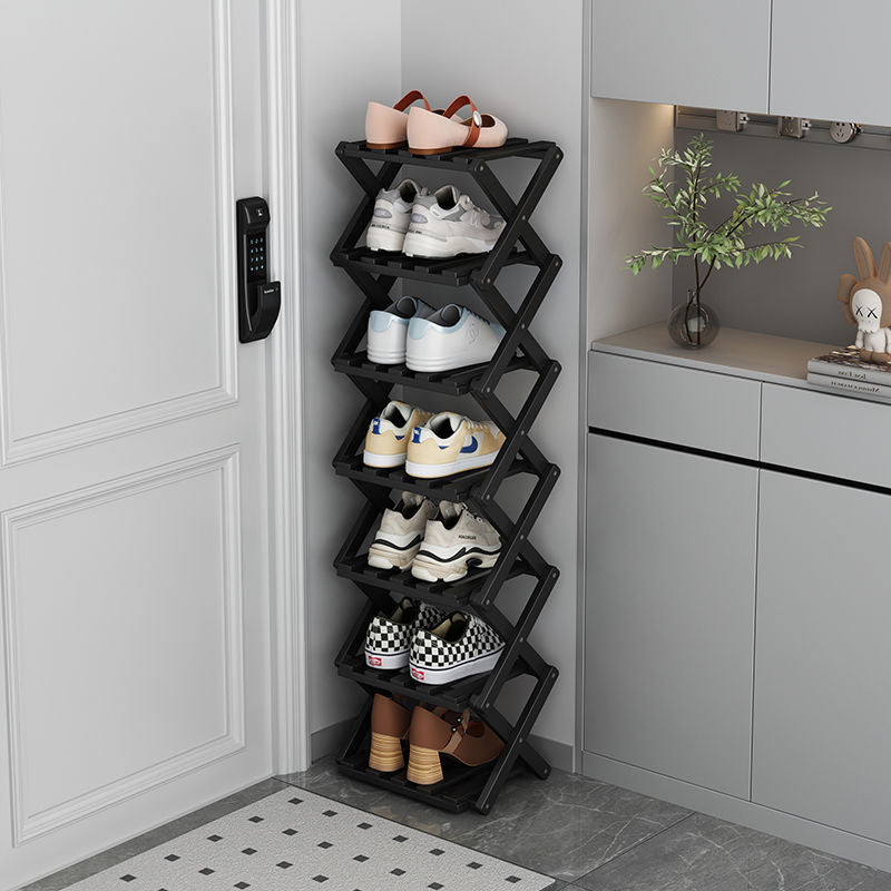 Installation-free shoe rack, simple for home door, foldable dormitory, multi-layer entrance rental house shoe cabinet, shoe storage handy gadget