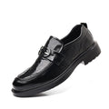 Genuine leather men's loafers - slip-on leather shoes for men - comfortable business casual style - slip-on leather shoes