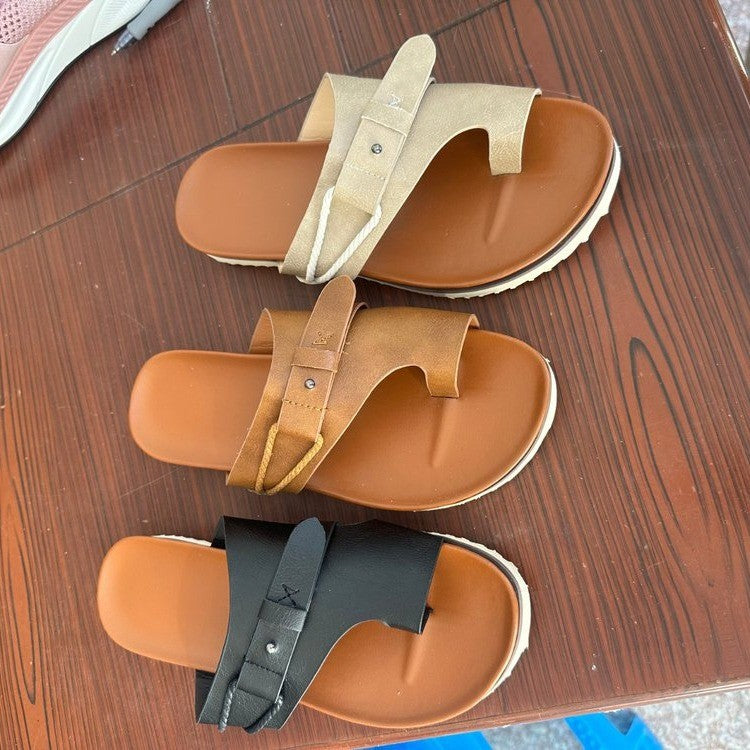Ready-to-ship plus-size thong sandals for independent e-commerce stores, 2026 summer new arrivals, european sizes, flat, retro sandals, wish, amazon