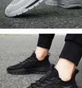 Men's shoes 2024 new summer breathable anti-odor mesh athletic casual shoes men's work black safety trendy shoes