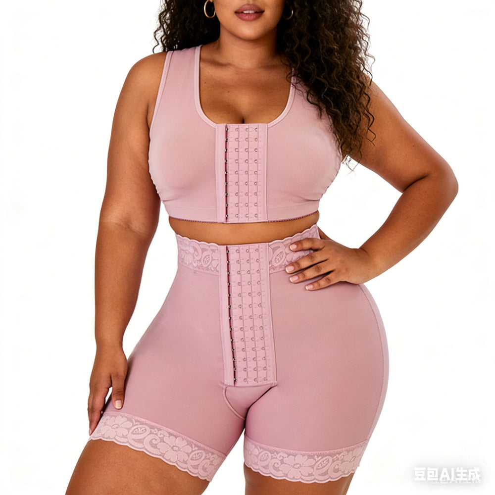 Fashion cross-border body shaping one-piece breast support hip lift corset body shaping tight shaping vest tummy control pants suit