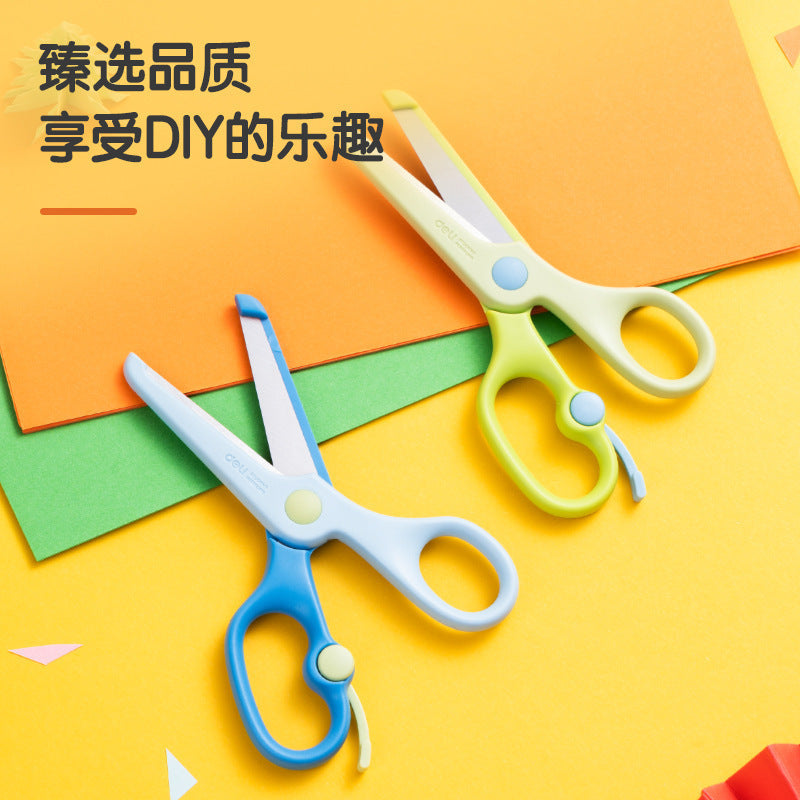 Deli children's scissors 6024 students handmade small scissors for students kindergarten to do handmade