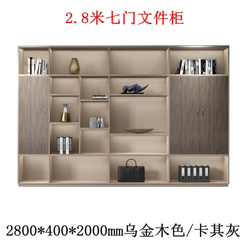 Boss table bookcase casual storage storage cabinet furniture office background file cabinet information cabinet wooden floor cabinet