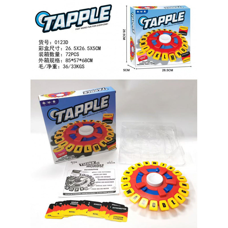 export children's crazy alphabet game fast-paced family board game puzzle toy wholesale