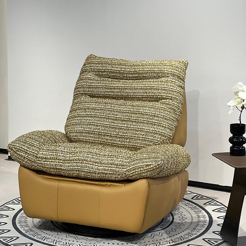Overseas version smart electric leather lazy sofa space capsule multifunctional lazy rocking chair rotatable reclining single chair
