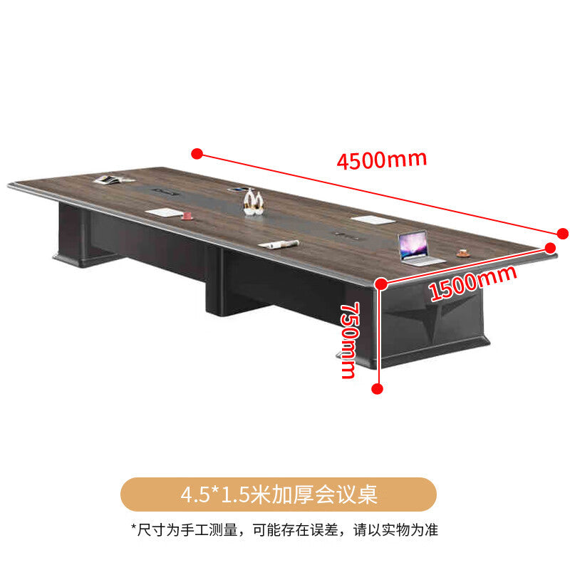 Saint li painted conference table and chair set - rectangular table for negotiation, reception, and modern conference room use
