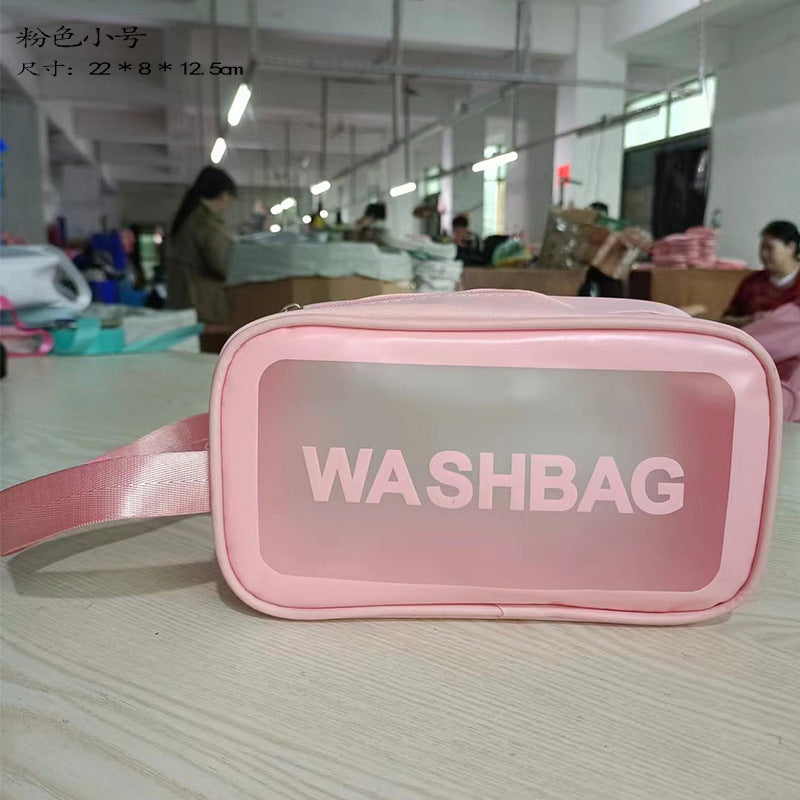 PVC cosmetic toilet bag waterproof portable large capacity swimming bag bath bag cosmetic bag fitness travel storage bag