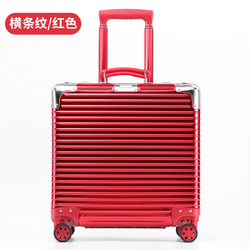 All-aluminum magnesium alloy trolley case 18-inch boarding case 20-inch suitcase bag all-metal small suitcase password box